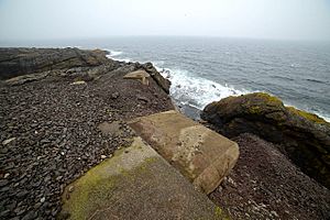 Rauøy fort, utsikt sør-østover fra ekstysk observasjonsbunker