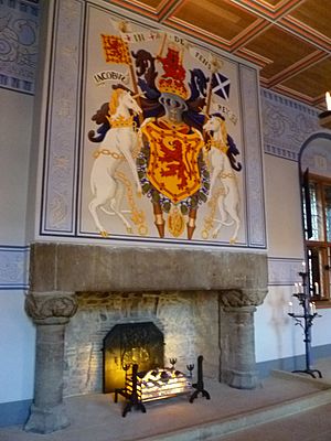 Restored Palace fireplace, Stirling Castle