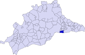 Location of Rincón de la Victoria