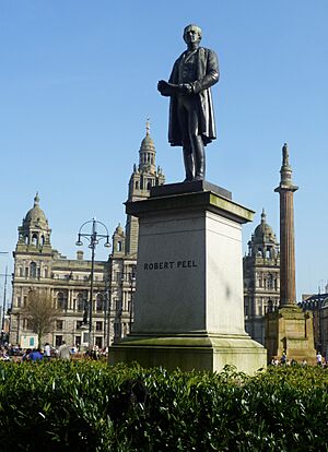 Robert Peel statue, Glasgow