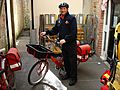 Royal mail bicycle messenger Ilminster