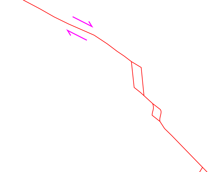 Salton trough fault overlay
