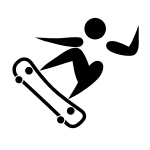 Skateboarding pictogram.svg