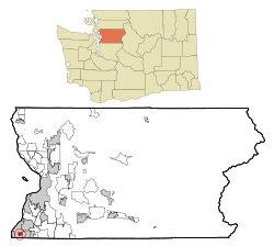 Location of Esperance, Washington
