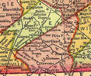 Southampton County VA 1895