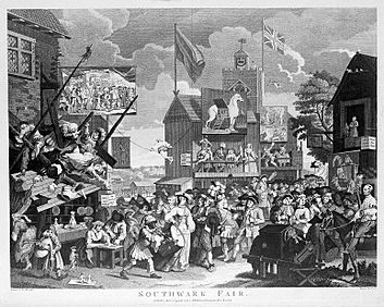 Southwark Fair, a renowned place of amusement, with a variet Wellcome L0011139