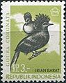 Stamp of Indonesia - 1968 - Colnect 302626 - Western Crowned pigeon Goura cristata