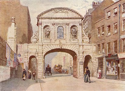 Temple Bar, 1876 by Philip Norman