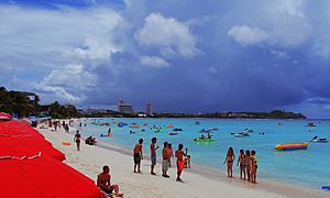 The beach of Guam Reef Resort, Tumon Bay, USA (8575993301)
