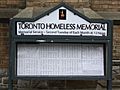 Toronto Homeless Memorial