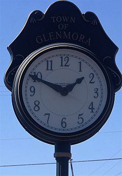 The clock in downtown Glenmora