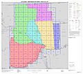 Valley County Census Districts, colored, 2010 U.S. Census