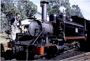 Victorian Railways nA class 2-6-2 7A at Menzies Creek