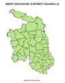 West Godavari district mandals outline map