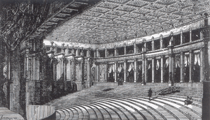 Zuschauerraum des Bayreuther Festspielhauses (1870s engraving)