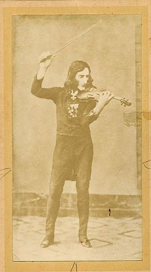 1900 Imperial Cabinet Card of Fiorini Fake Daguerreotype of Niccolò Paganini