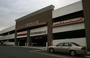 2008-07-18 New parking deck entrance at Northgate Mall