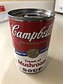 2019-02-08 00 14 59 A can of Campbell's Condensed Cream of Mushroom Soup in the Franklin Farm section of Oak Hill, Fairfax County, Virginia