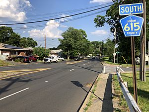2021-06-06 17 38 27 View south along Union County Route 615 (Stiles Street) at Winfield Place along the border of Winfield Township and Linden in Union County, New Jersey