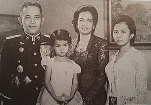 AH Nasution with his family - 1965