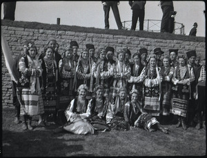 A group of Ukrainian Canadians at a celebraton, Old Fort York, Toronto (I0001778)