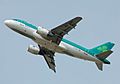Aer Lingus Airbus A319-100 (EI-EPT) departs London Heathrow Airport, England, on 2ndJuly2014 arp