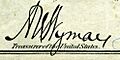 Albert Uriah Wyman (Engraved Signature)