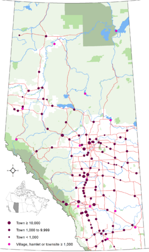 Alberta Towns