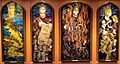 All Saints church, Embroidery panels of four kings