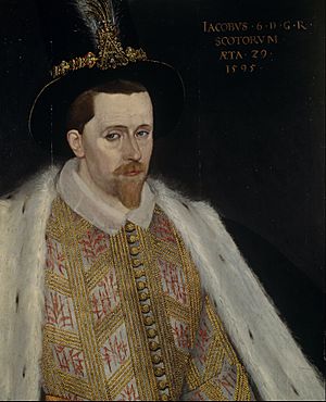 Attributed to Adrian Vanson - James VI and I, 1566 - 1625. King of Scotland 1567 - 1625. King of England and Ireland 1603 - 1625 - Google Art Project
