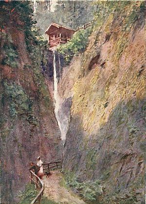 Beautiful Britain - The Isle of Wight - by G.E. Mitton - 1 SHANKLIN CHINE