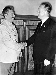 Bundesarchiv Bild 183-H27337, Moskau, Stalin und Ribbentrop im Kreml