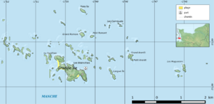 Carte des îles Chausey