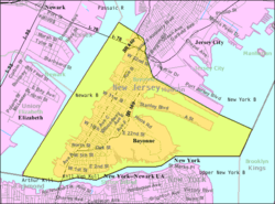 How far is bayonne nj from nyc clearance