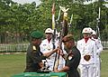 Change of command ceremony in Indonesian Army