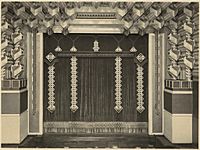 Close up of curtain and stage area decoration, Capitol Theatre, Swanston Street, Melbourne, Victoria (8381667011)