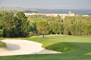 Barcelona Golf Club, with Sant Esteve Sesrovires behind