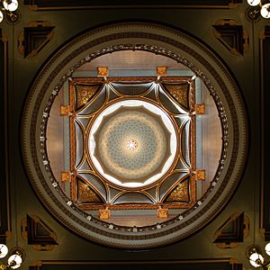 Connecticut State Capitol cupola, wide view