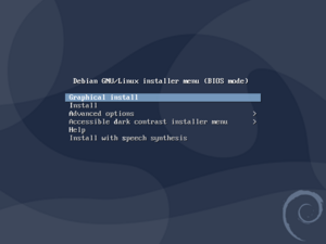 Debian10-installation-menu