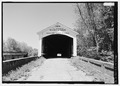 ELEVATION OF SOUTH PORTAL WITH SCALE. - West Union Bridge, Spanning Sugar Creek, CR 525W, West Union, Parke County, IN HAER IN-105-4