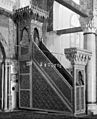 El Aksa (i.e., al-Aqsa) Mosque. Cedar pulpit & mihrab LOC matpc.03246 (cropped and retouched)