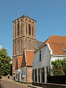 Elburg, toren van de Sint Nicolaaskerk RM14897 foto3 2013-07-15 15.03