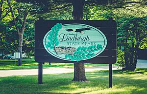 Entrance - Charles A. Lindbergh State Park, Minnesota (34561082623)