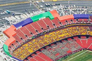 FedEx Field covered upper level seats