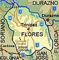 Flores Department map
