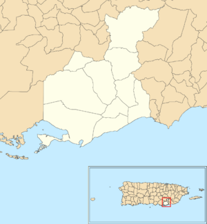 Guayama, Puerto Rico locator map