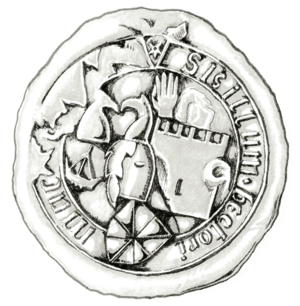 Hector Mor Maclean, 12th Chief wax seal from 1545.png
