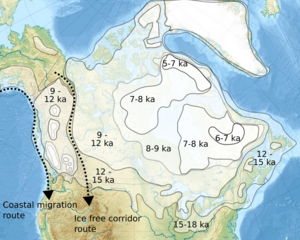 Ice free corridor and coastal migration hypothesis