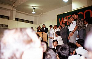Imran Khan at Pakistan Embassy School, Jeddah