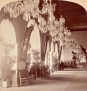 Interior, Spanish Club at Merida, Yucatan 1901 crop to show left photo
